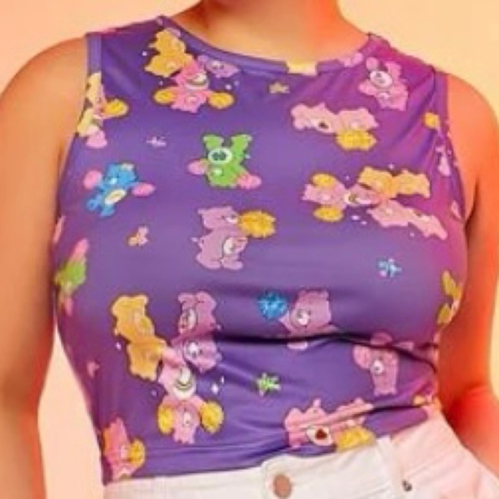 40th Anniversary Care bear crop top size 1xl new without tags
